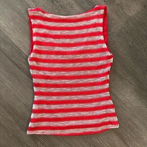 NWOT Striped Red and beige Women's Top size S